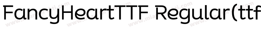 FancyHeartTTF Regular(ttf)字体转换